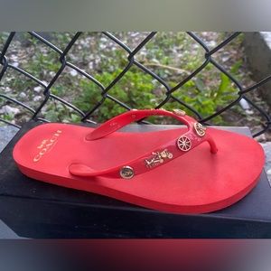 Size six coach sandals great condition